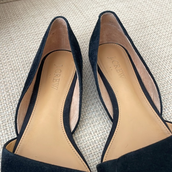 Suede J Crew Factory Zoe D’Orsay Flats with Pointed Toe - Sz 7 - Picture 4 of 7